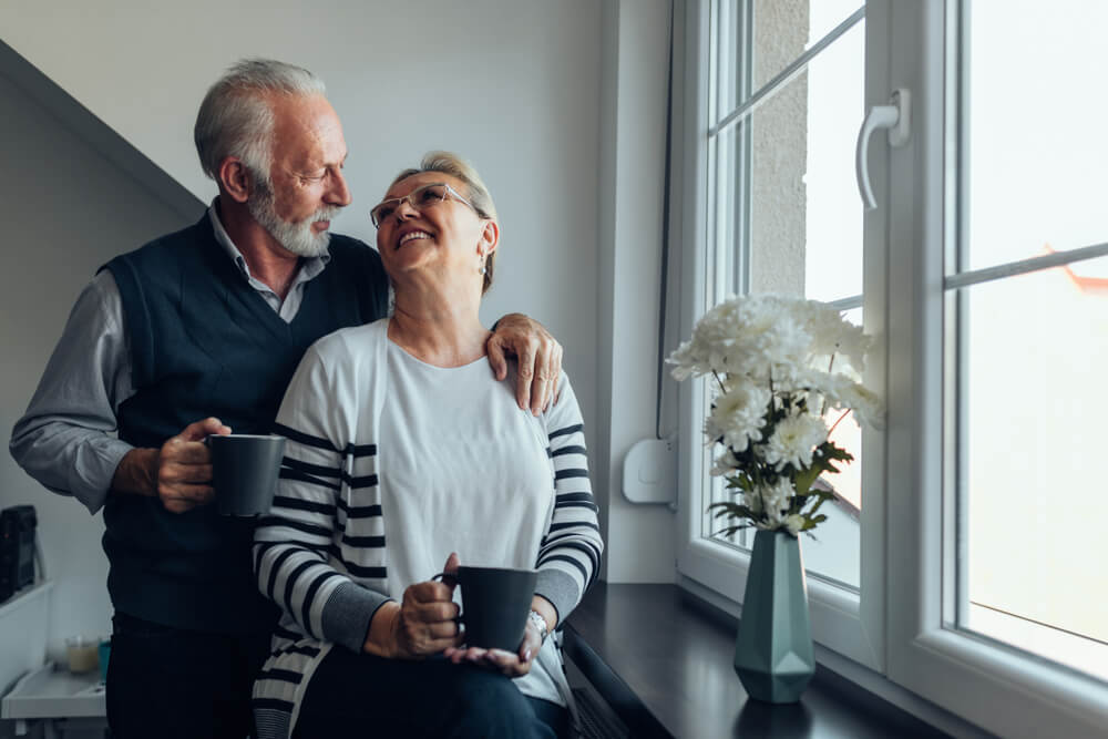 Elderly couple together