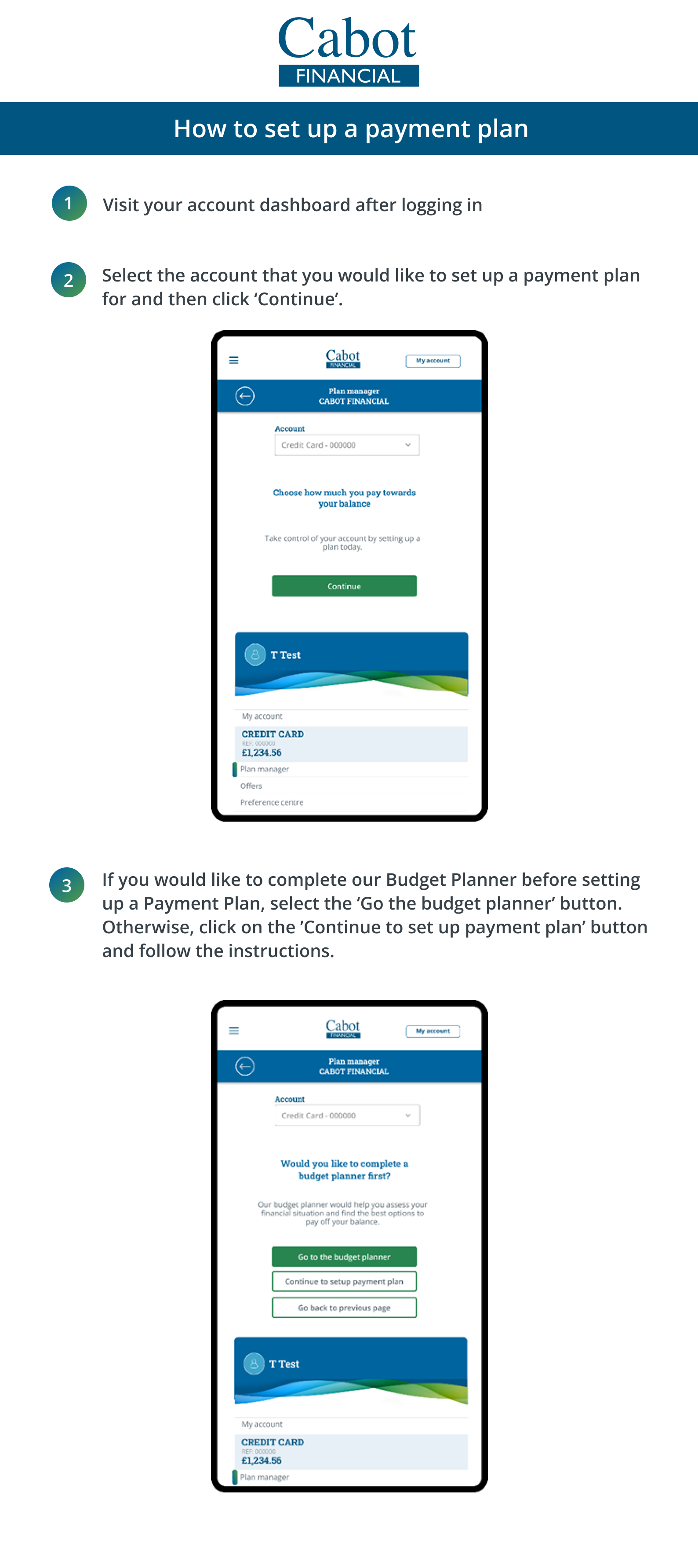 Infographic to help you set up a payment plan